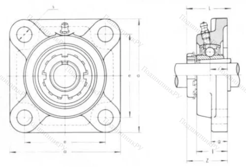 Подшипниковый узел UKF 217 в Тамбове