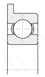 Модификация подшипника 5-2840088 размер 8x16/18x41644 ГПЗ-5