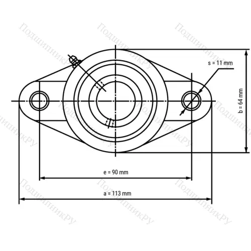 Подшипниковый узел SSUCFLPL 202-W - Вал: 15 мм