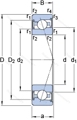 Подшипник S 7020 ACE/HCP 4A