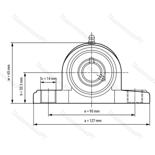 Подшипниковый узел SSUCPPL 203 - Вал: 17 мм
