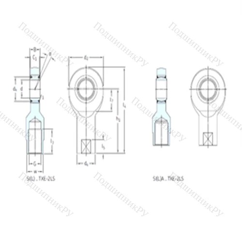Подшипник скольжения сферический SIL 80TXE-2LS от производителя  SKF