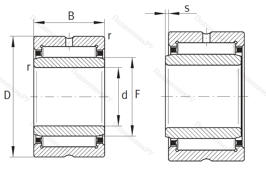 Игольчатый подшипник NA 4902 XL