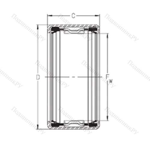 Подшипник игольчатый радиальный SCH 1616PP