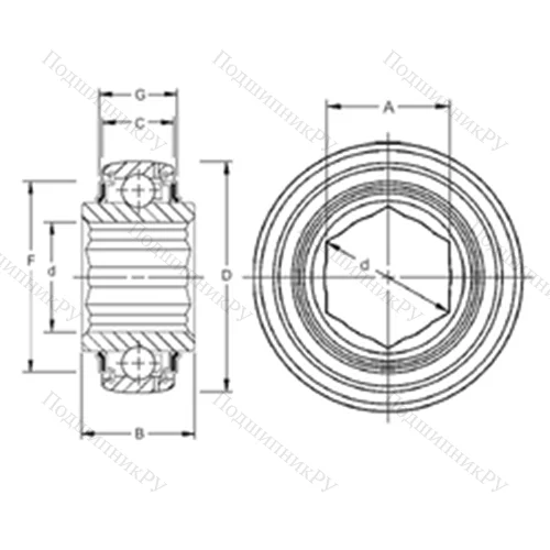 Подшипник шариковый радиальный