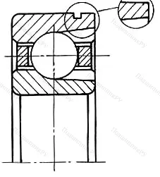 Модификация подшипника 74-170317Е1Ш8 размер 85x180x41