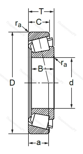 Конический роликовый подшипник 7509-6 A в Тамбове