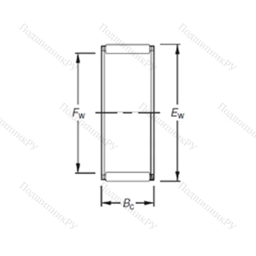 Подшипник игольчатый радиальный K 35X 48X 22,8H,ZB 2