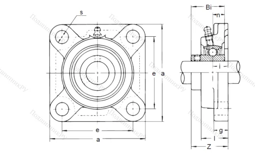 Подшипниковый узел UCF 308 в Тамбове
