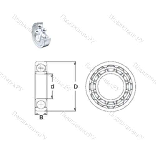 Подшипник шариковый радиальный 6309-2Z