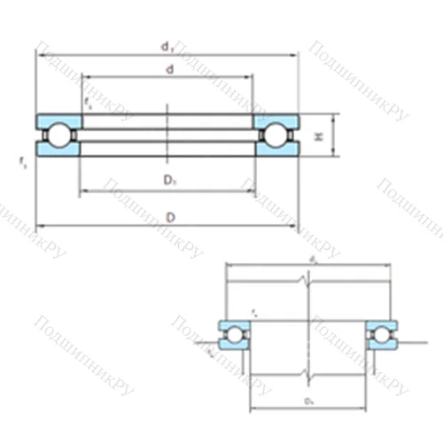 Подшипник шариковый упорный 51184