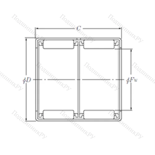 Подшипник игольчатый радиальный 712084110