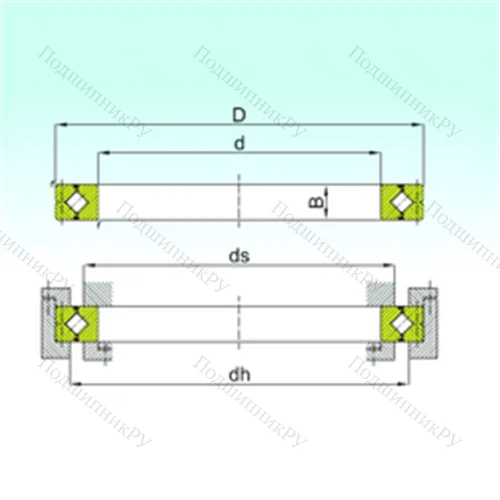 Подшипник роликовый опорно-поворотный CRB 50040 от производителя  ISB