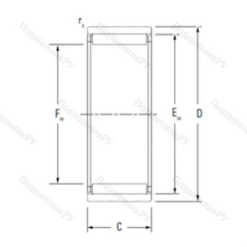 Подшипник игольчатый радиальный RNAO 45X 62X 20