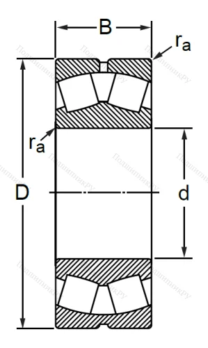 Сферический роликовый подшипник 3003130 AMH (23030 MBW 33) в Тамбове