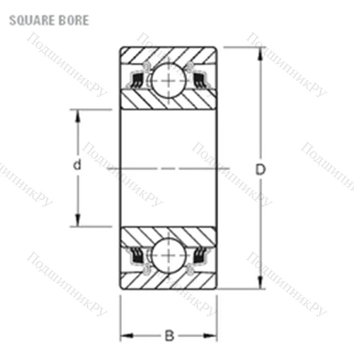 Подшипник шариковый радиальный