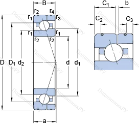 Подшипник 7019 CE/P 4AL