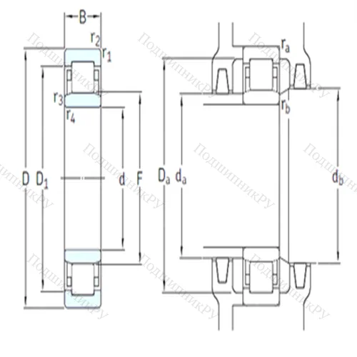 Подшипник роликовый радиальный NU 310ECM/HC 5C 3 от производителя  SKF