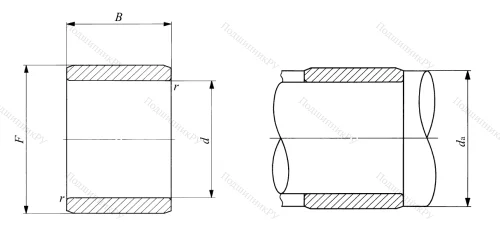 Игольчатый подшипник подшипник LRT 404540 IKO от производителя  IKO