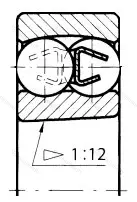 Подшипник  111211 (1211K) размер 55x100x21