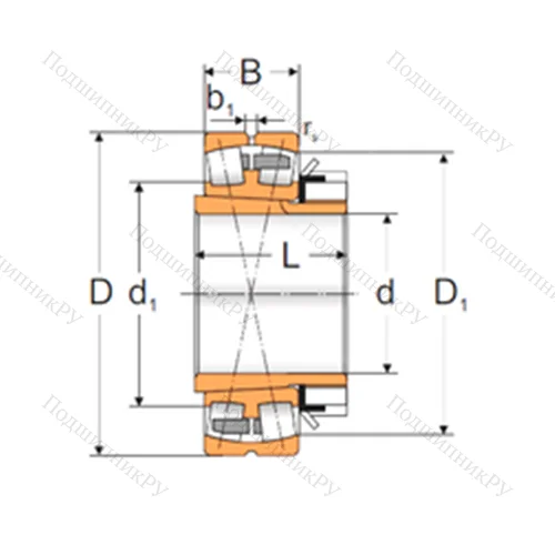 Подшипник роликовый радиальный самоцентрирующийся 22236 ACKMW 33+H 3136