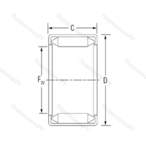 Подшипник игольчатый радиальный 18BM 2416 от производителя  KOYO