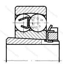 Подшипник  11214 (1216K+H 216) размер 70x140x26/46