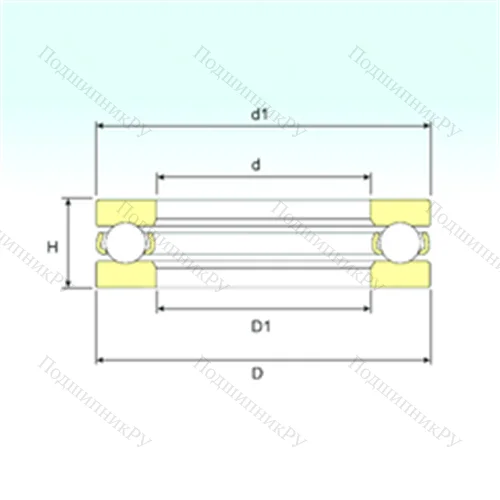 Подшипник шариковый упорный BA 8