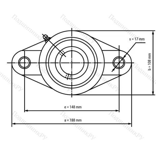 Подшипниковый узел SSUCFLPL 209-W - Вал: 45 мм