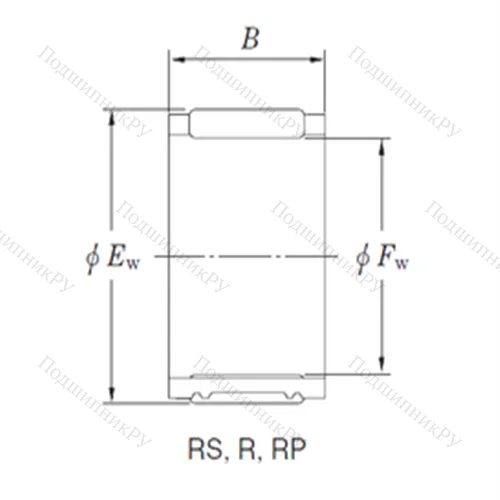 Подшипник игольчатый радиальный RS 131712