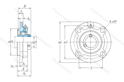 Подшипниковый узел UCFC 207 J в Тамбове