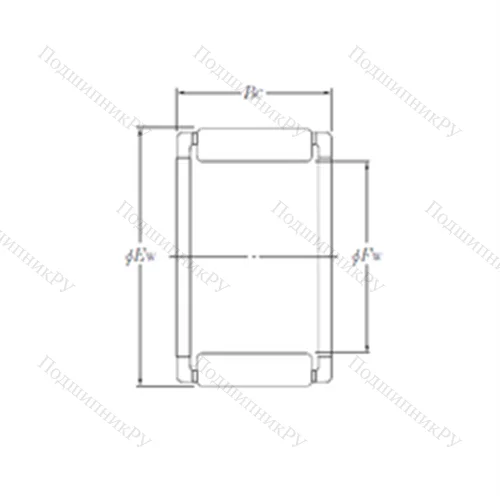 Подшипник игольчатый радиальный PK 18?24?13.3X 1