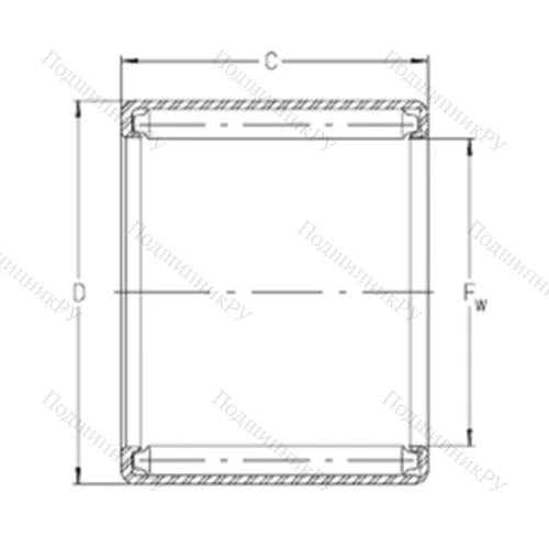Подшипник игольчатый радиальный S 3624