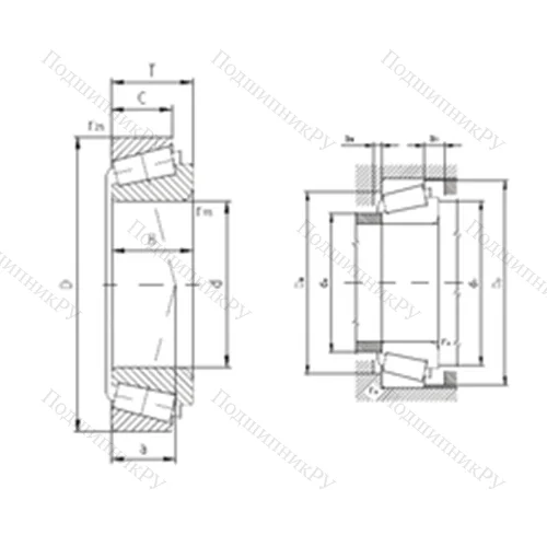 Подшипник роликовый радиально-упорный 31318A