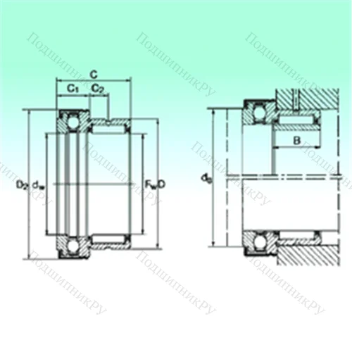 Подшипник комбинированный NKX 12 Z