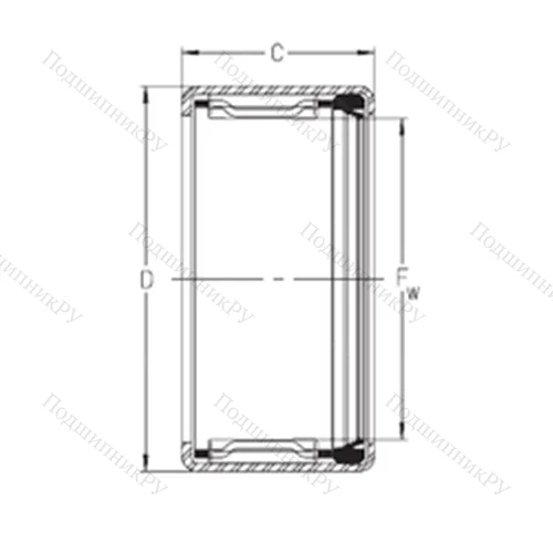 Подшипник игольчатый радиальный SCH 58P
