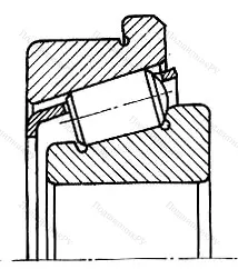 Подшипник  67615 (32315R) размер 75x160x58
