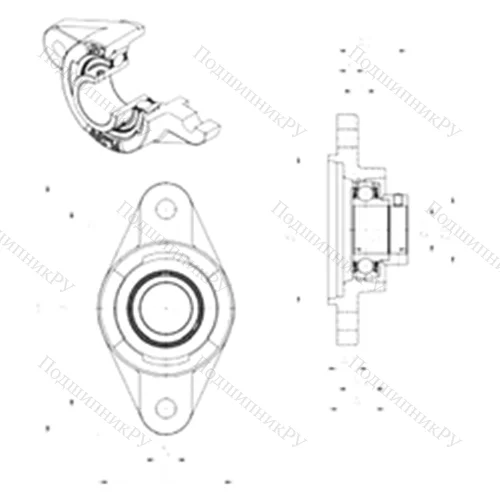 Подшипниковый узел шариковый радиальный