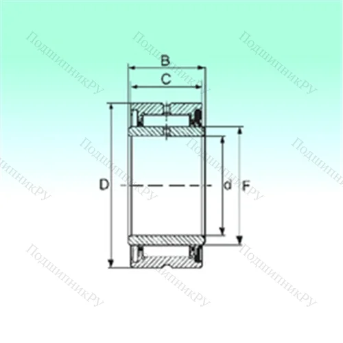 Подшипник игольчатый радиальный NA 4909 RS от производителя  NBS