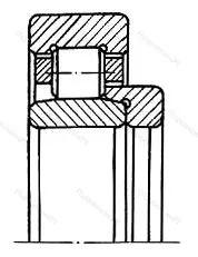 Подшипник 1308E размер 40x90x23