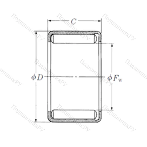 Подшипник игольчатый радиальный Y-2416