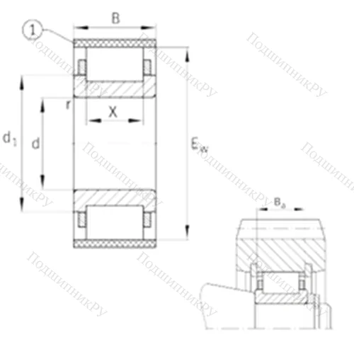Подшипник роликовый радиальный RN 2310-E-MPBX