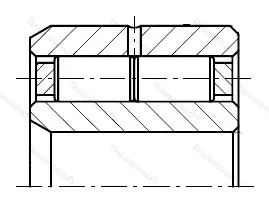 Модификация подшипника 764728У размер 140x250x120 от производителя  ГПЗ-9