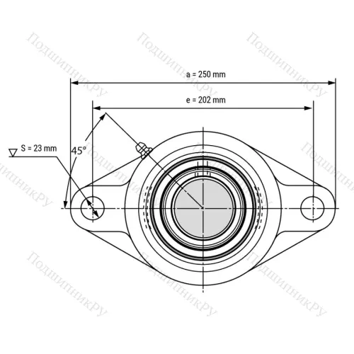 Подшипниковый узел UCFL 212 - Вал: 60 мм
