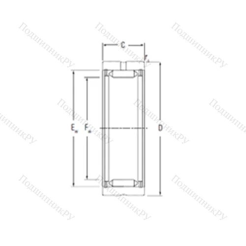 Подшипник игольчатый радиальный RNA 2045