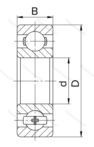 Миниатюрный шариковый подшипник 80018 (608 ZZ) HNWKFI3LX8 в Тамбове
