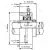 Подшипниковый узел UCFL 201 - Вал: 12 мм