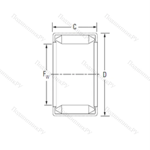 Подшипник игольчатый радиальный BH 1410 от производителя  KOYO