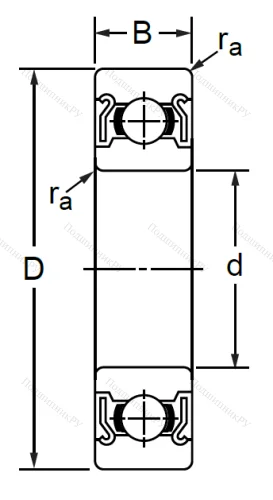 Миниатюрный шариковый подшипник 80018 (608 ZZ) XSOQLYR92X в Тамбове