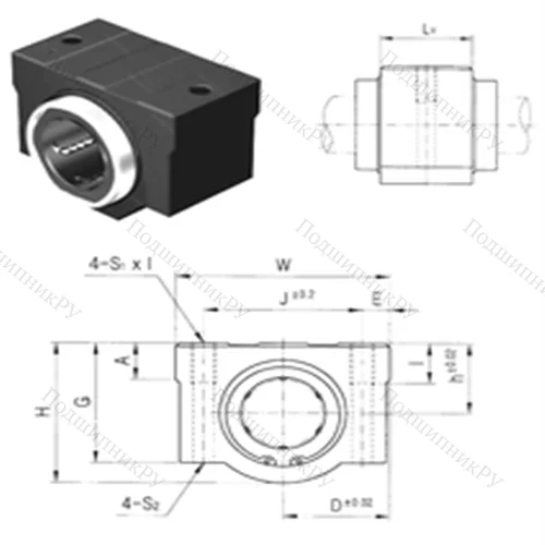 Подшипник шариковый линейный SC 8V-B